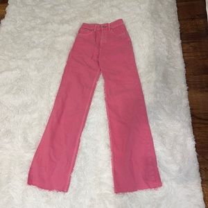 Zara Pink Wide Leg Jean